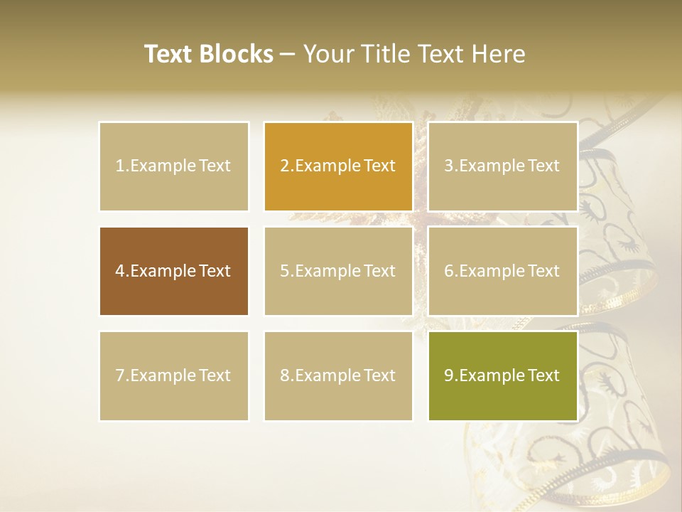 Christmas Golden PowerPoint Template