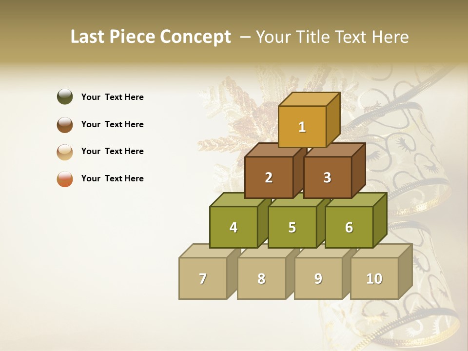 Christmas Golden PowerPoint Template