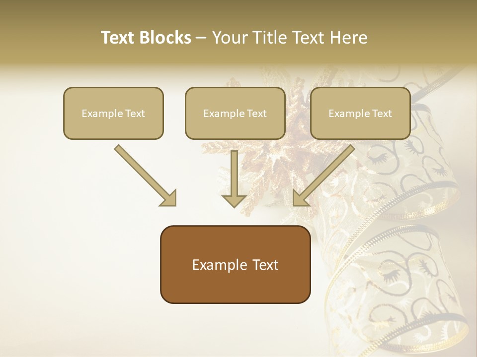 Christmas Golden PowerPoint Template