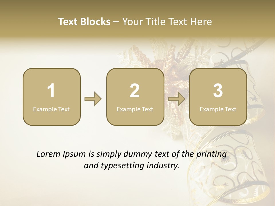 Christmas Golden PowerPoint Template