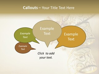 Christmas Golden PowerPoint Template