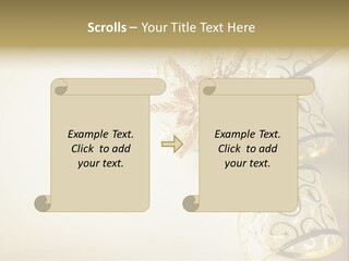 Christmas Golden PowerPoint Template