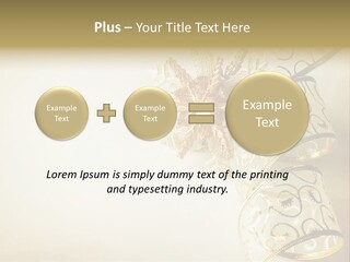 Christmas Golden PowerPoint Template