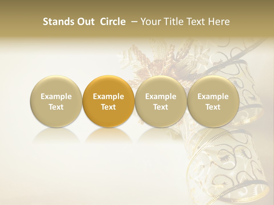 Christmas Golden PowerPoint Template