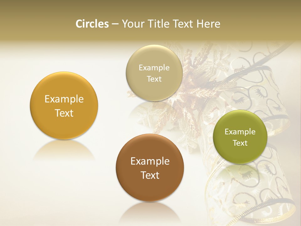 Christmas Golden PowerPoint Template