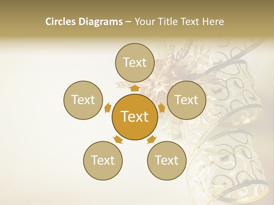 Christmas Golden PowerPoint Template