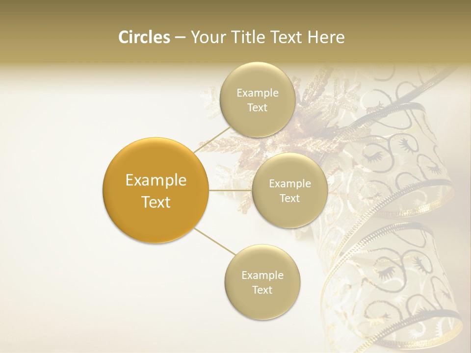 Christmas Golden PowerPoint Template