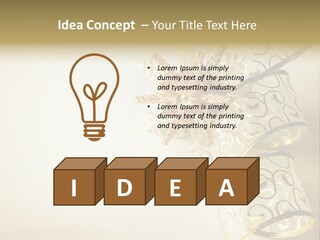Christmas Golden PowerPoint Template