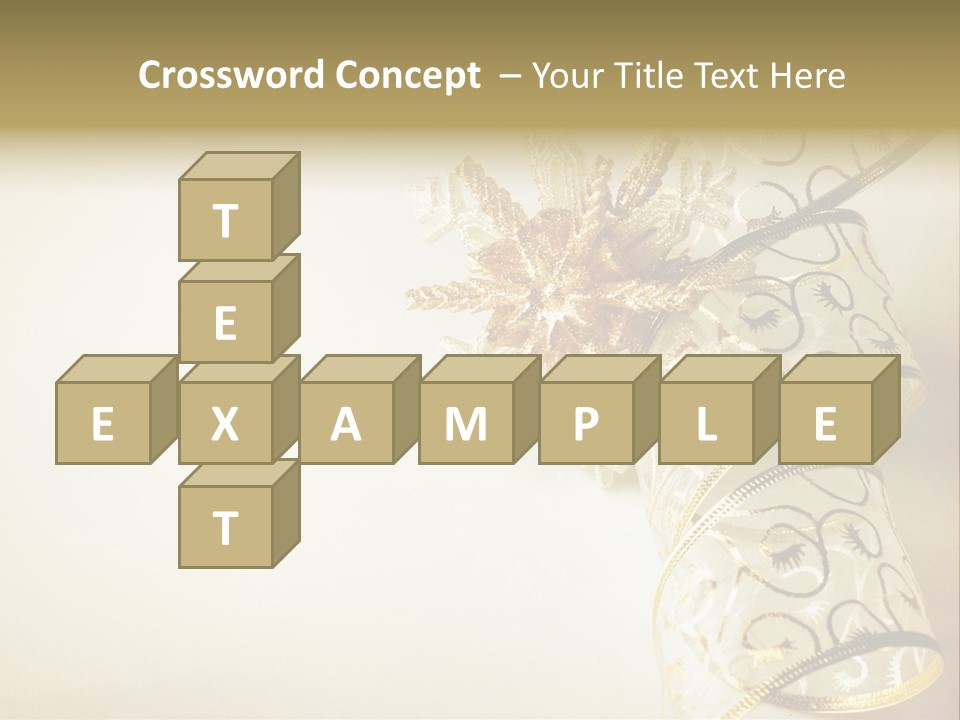 Christmas Golden PowerPoint Template