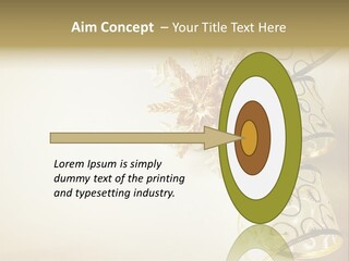 Christmas Golden PowerPoint Template