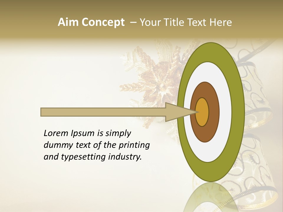 Christmas Golden PowerPoint Template