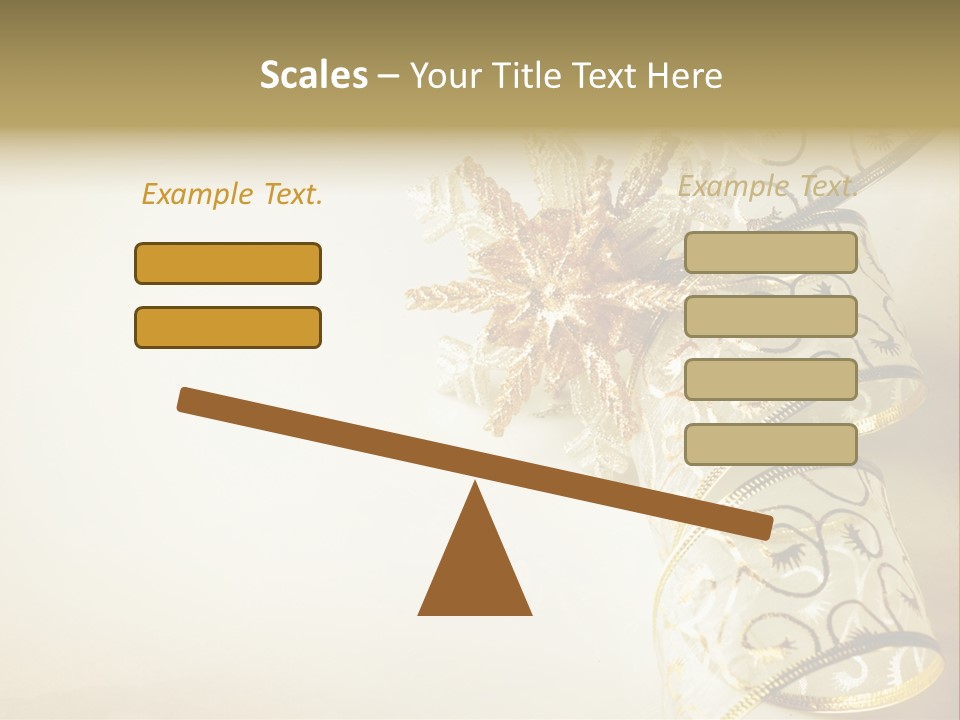 Christmas Golden PowerPoint Template