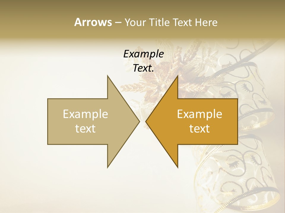 Christmas Golden PowerPoint Template