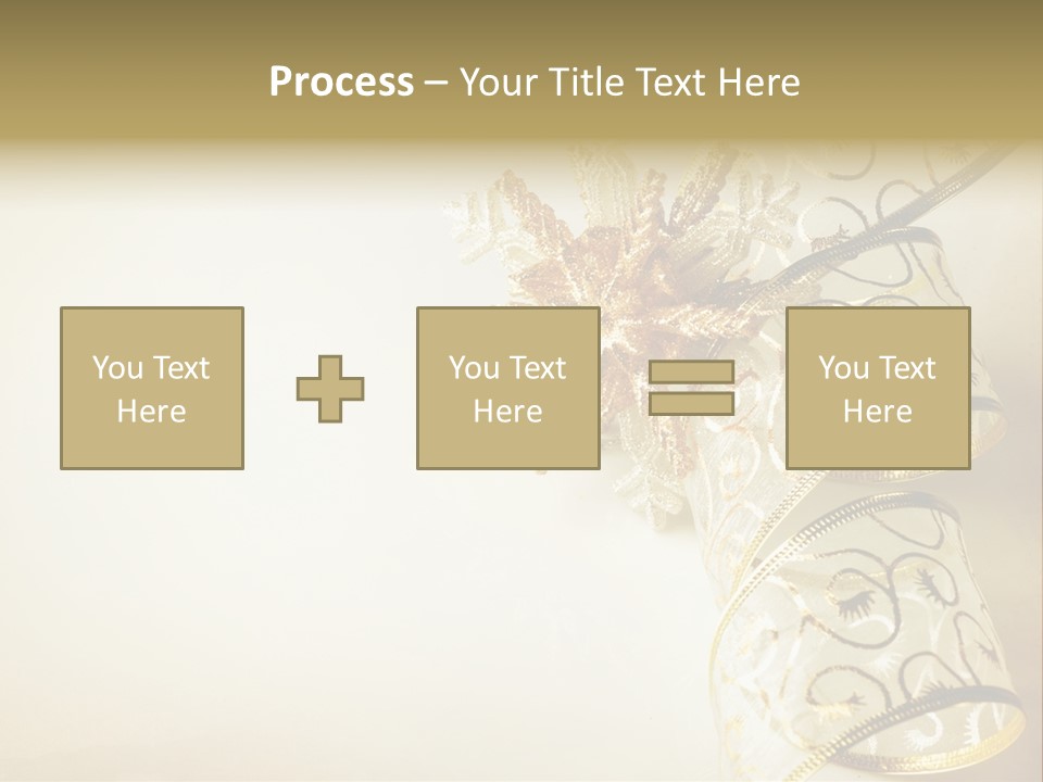 Christmas Golden PowerPoint Template