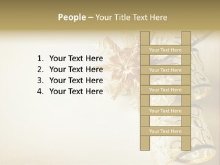 Christmas Golden PowerPoint Template