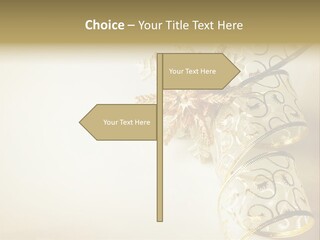 Christmas Golden PowerPoint Template