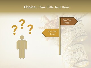 Christmas Golden PowerPoint Template