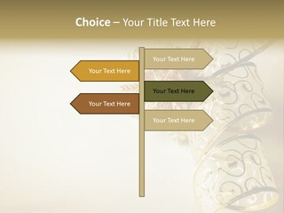 Christmas Golden PowerPoint Template