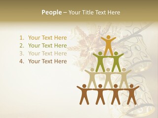 Christmas Golden PowerPoint Template