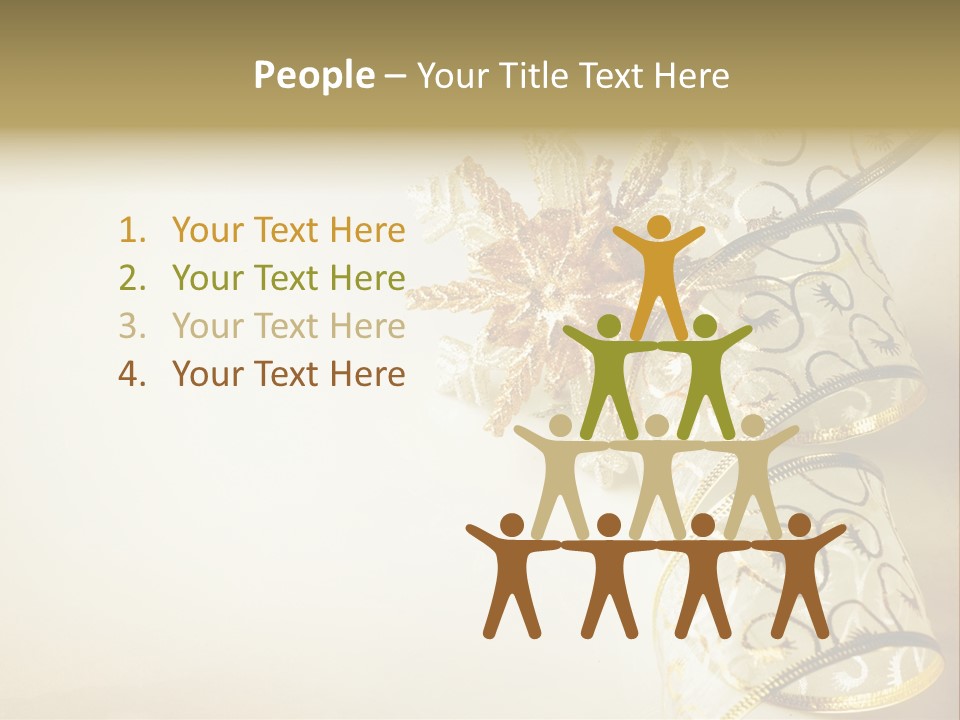 Christmas Golden PowerPoint Template