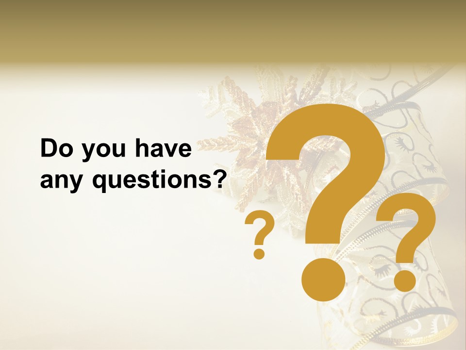 Christmas Golden PowerPoint Template