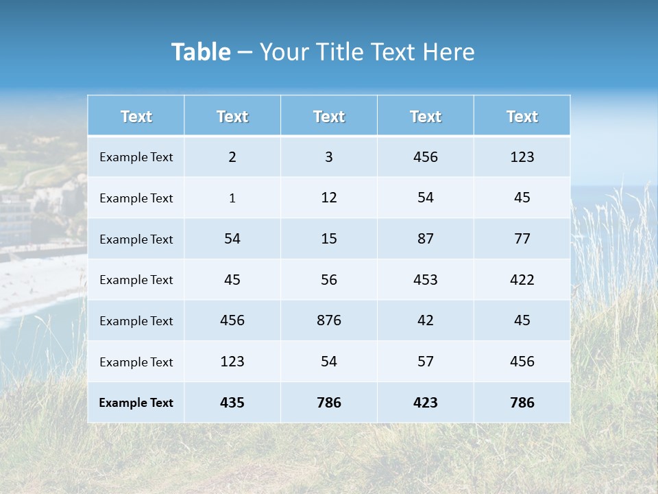 Cote D Albatre PowerPoint Template