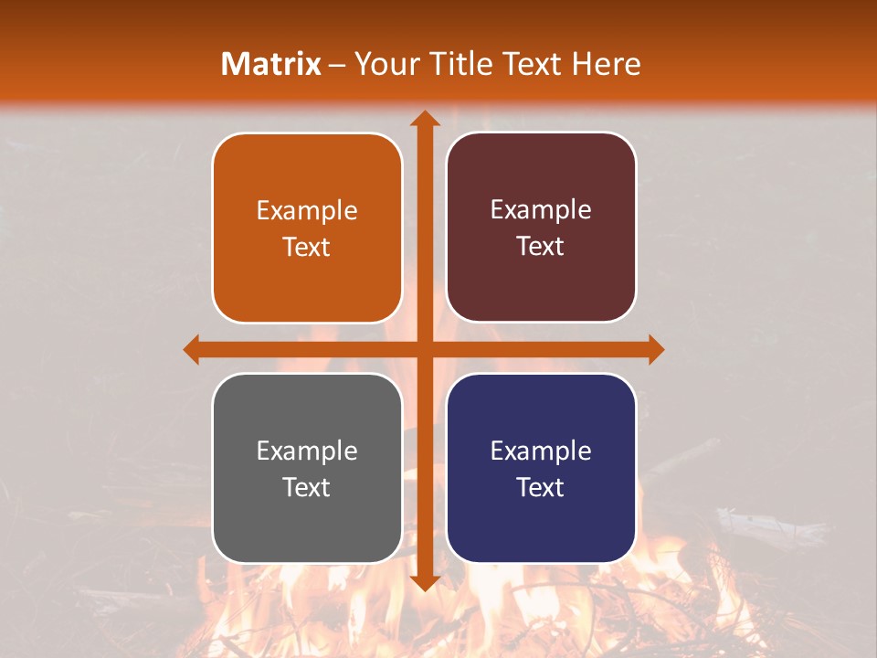 Light Flame Camp PowerPoint Template