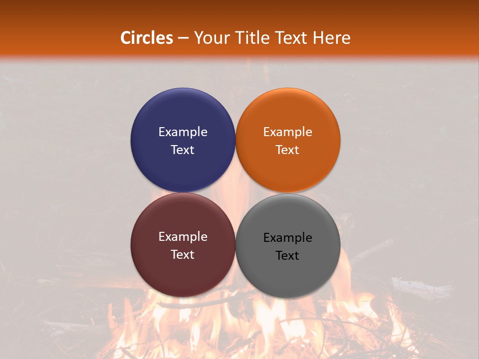 Light Flame Camp PowerPoint Template