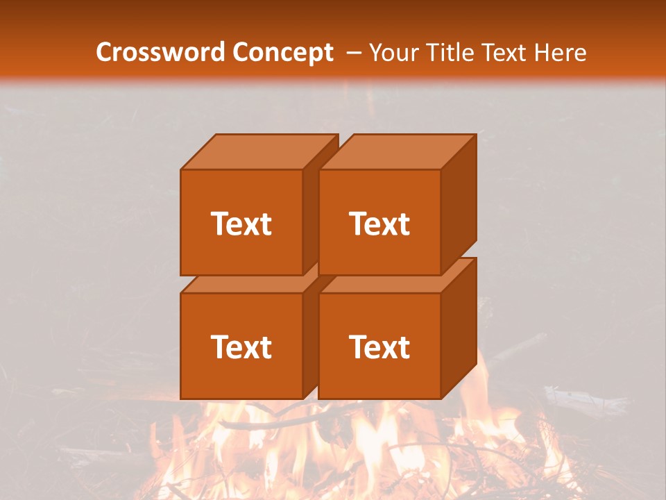 Light Flame Camp PowerPoint Template