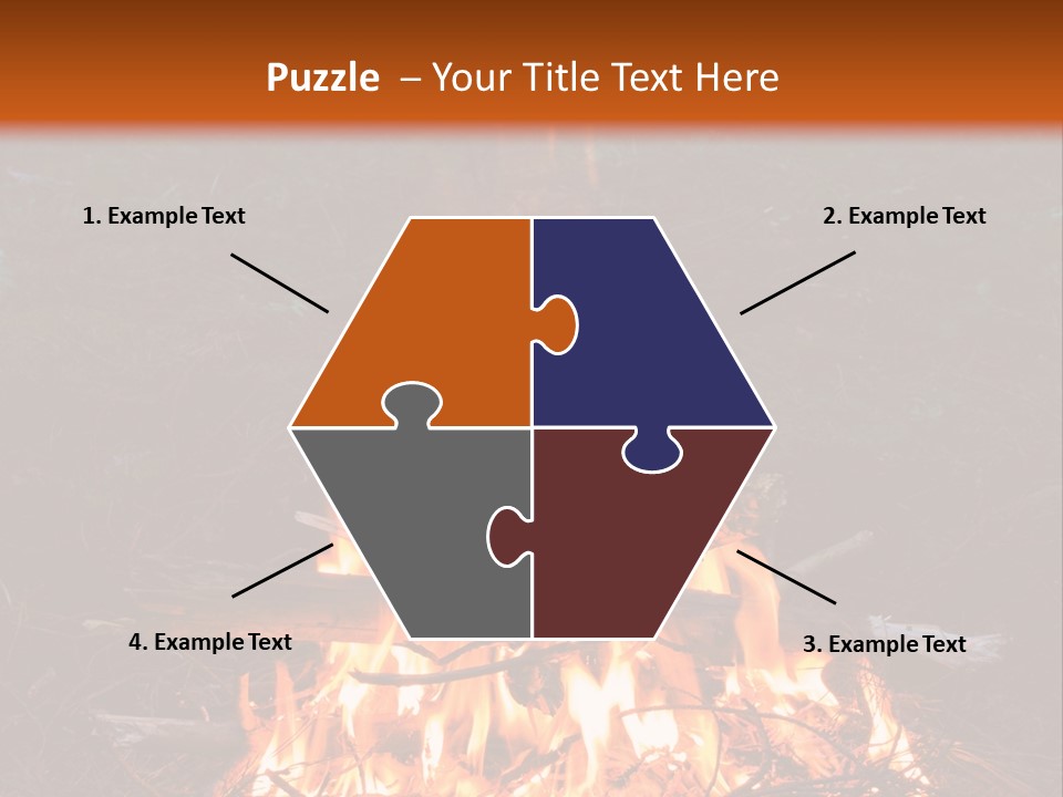 Light Flame Camp PowerPoint Template