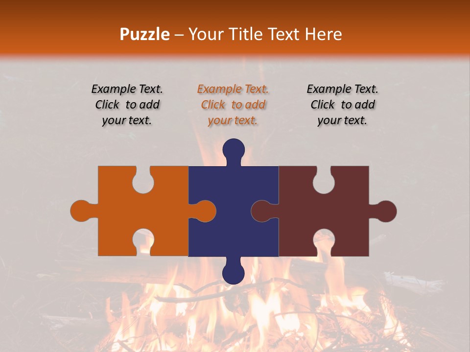 Light Flame Camp PowerPoint Template