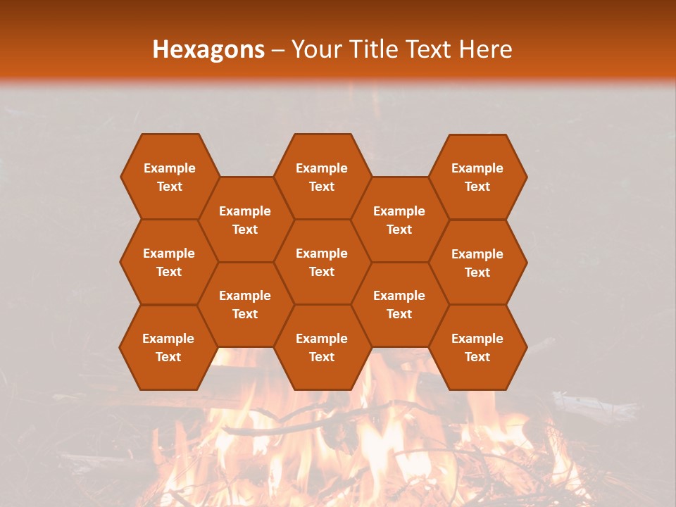 Light Flame Camp PowerPoint Template