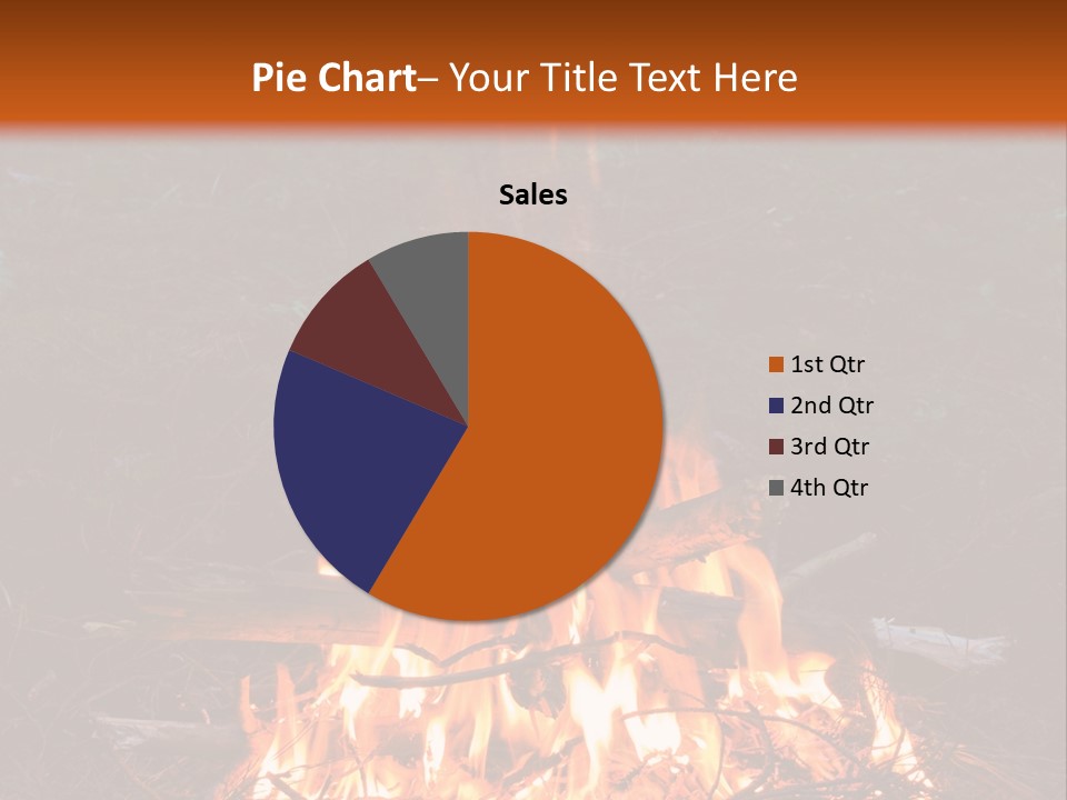 Light Flame Camp PowerPoint Template