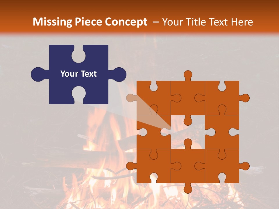 Light Flame Camp PowerPoint Template