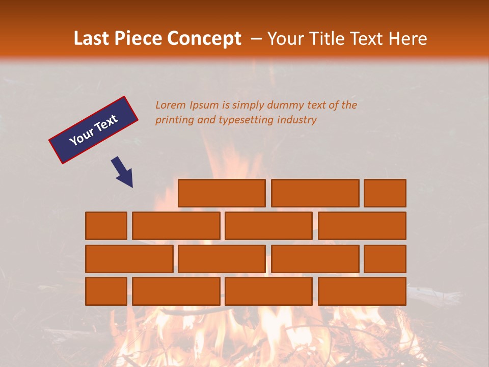 Light Flame Camp PowerPoint Template