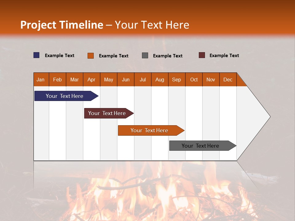 Light Flame Camp PowerPoint Template