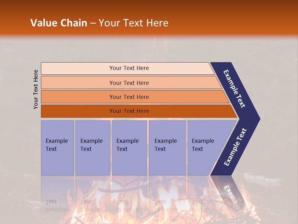 Light Flame Camp PowerPoint Template