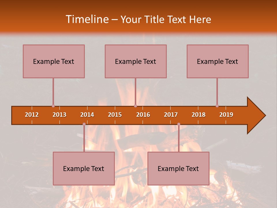 Light Flame Camp PowerPoint Template