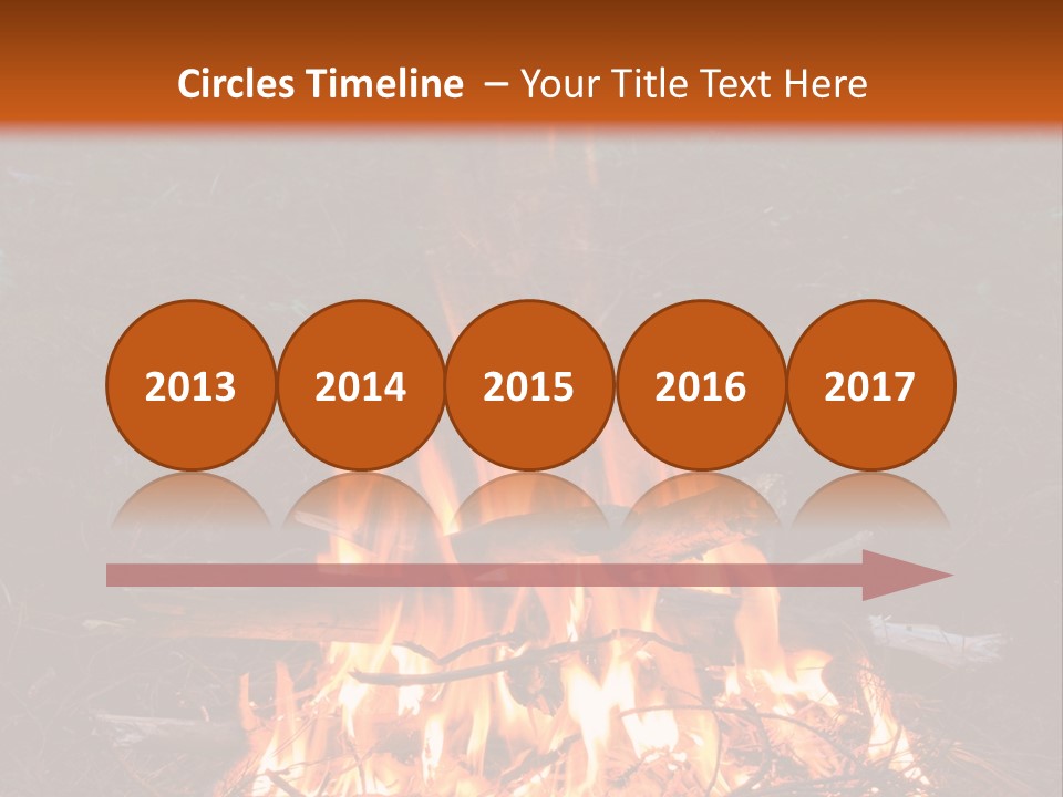 Light Flame Camp PowerPoint Template