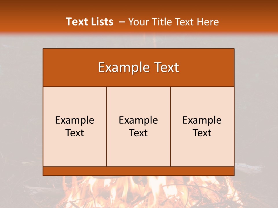 Light Flame Camp PowerPoint Template