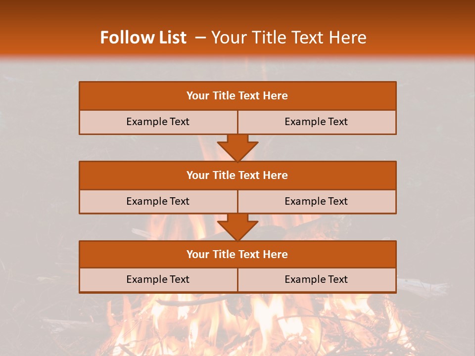 Light Flame Camp PowerPoint Template