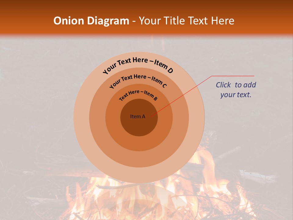 Light Flame Camp PowerPoint Template