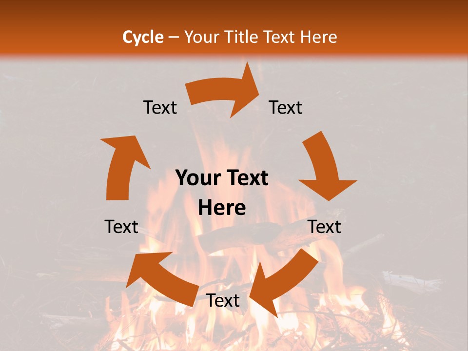 Light Flame Camp PowerPoint Template