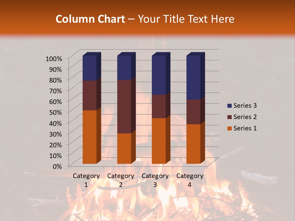 Light Flame Camp PowerPoint Template