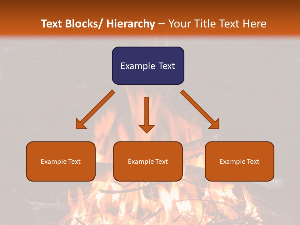 Light Flame Camp PowerPoint Template