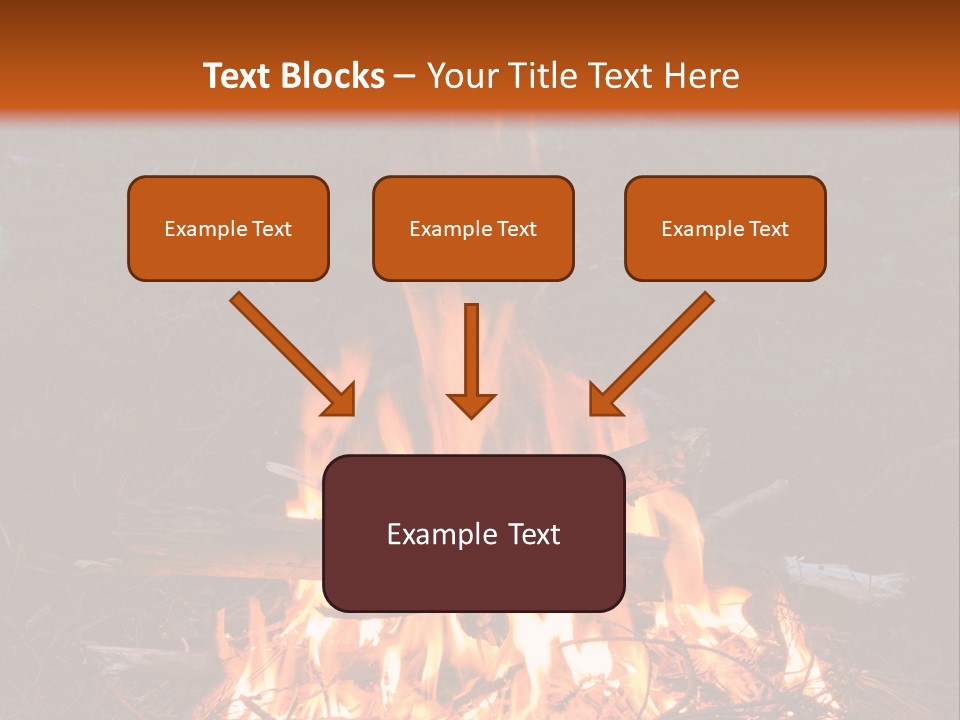 Light Flame Camp PowerPoint Template