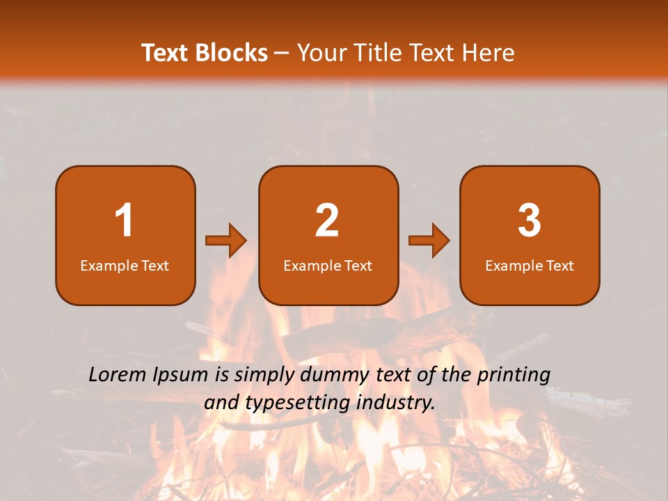 Light Flame Camp PowerPoint Template