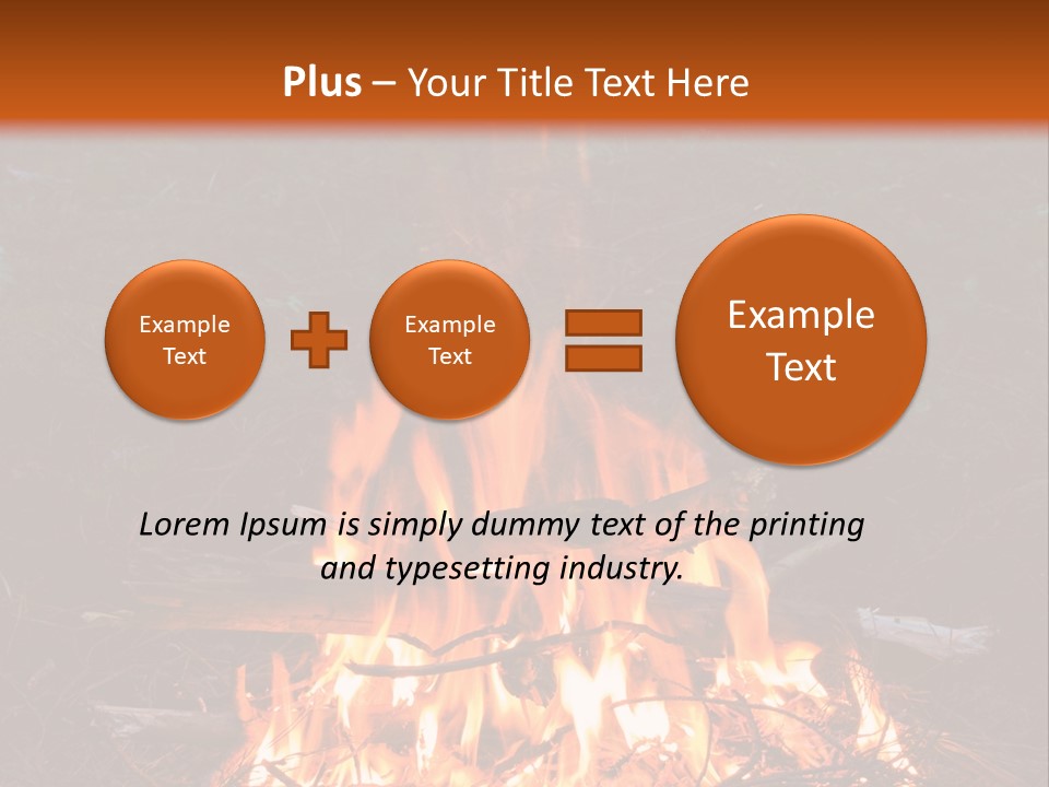 Light Flame Camp PowerPoint Template