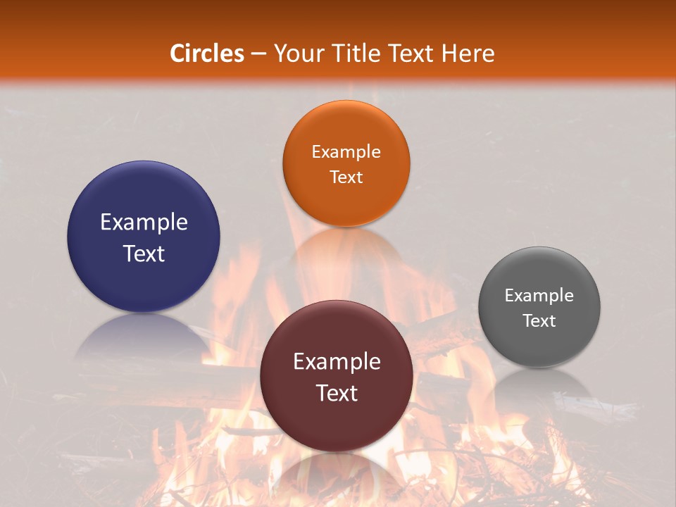 Light Flame Camp PowerPoint Template