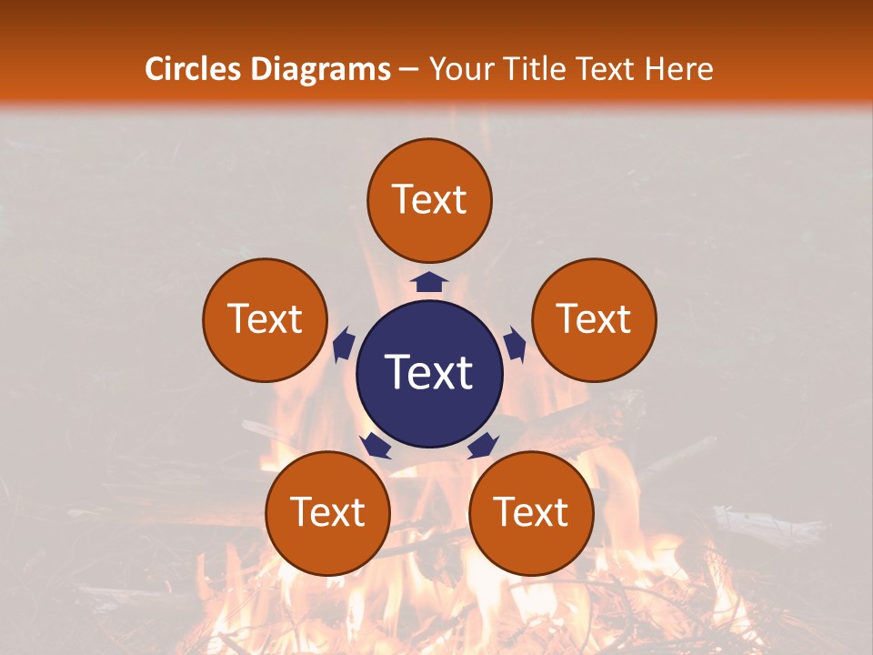Light Flame Camp PowerPoint Template
